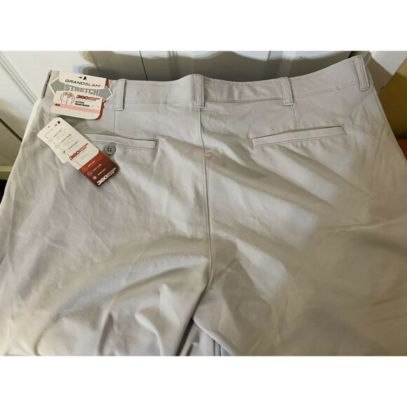 New Grand Slam Men’s Sz 40 Performance Shorts Stretch 360 Gray Waistband NWT - Picture 6 of 6